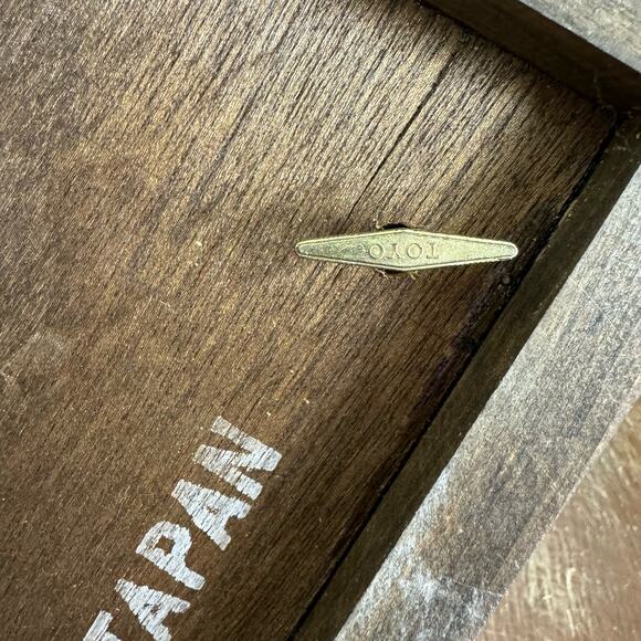 Vintage JAPAN Intricate Wood inlay pattern Jewelry Music Box Velvet lined - Picture 3 of 11